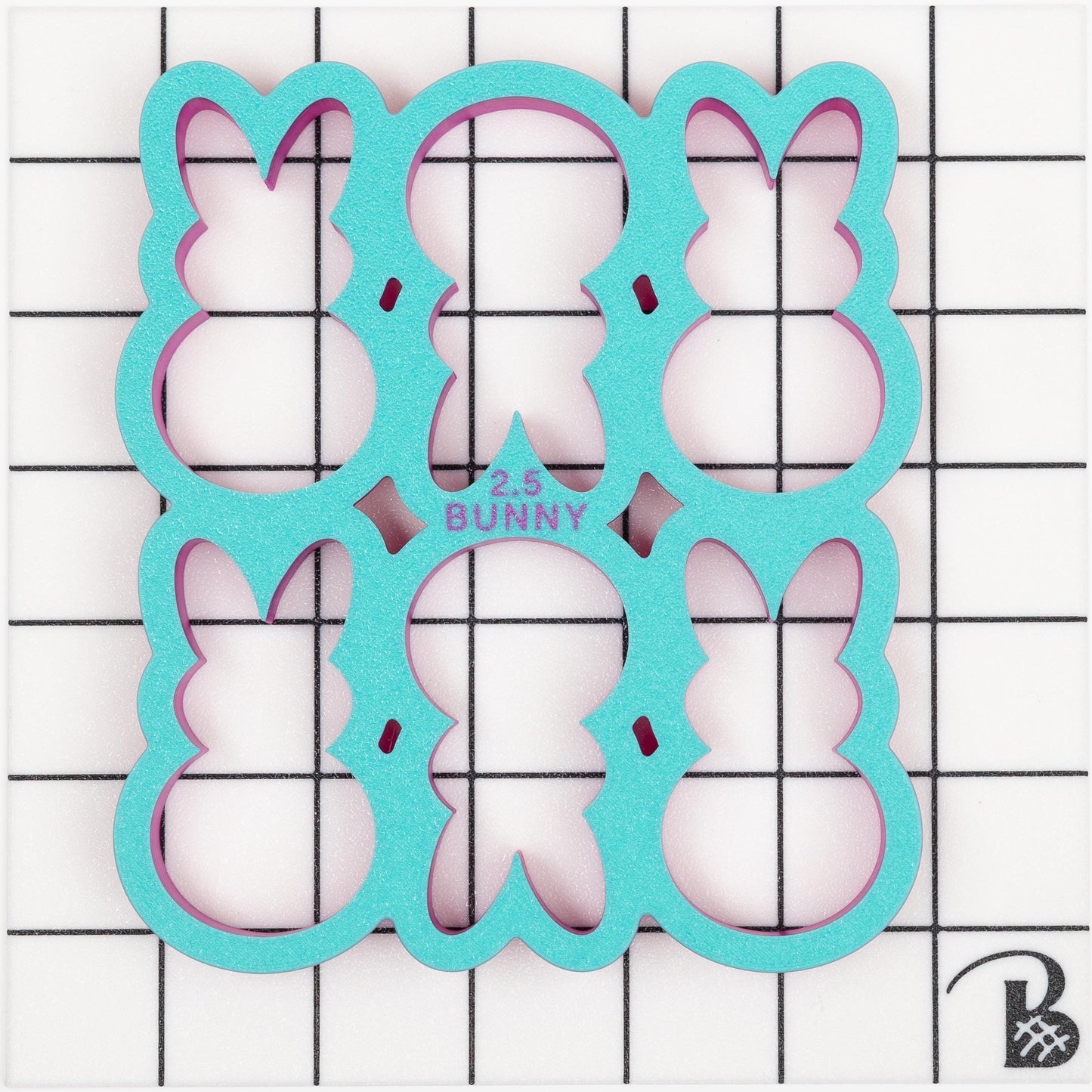 Easter Bunny Multi Cookie Cutter (Cuts 6 or 12 bunnies at Once)