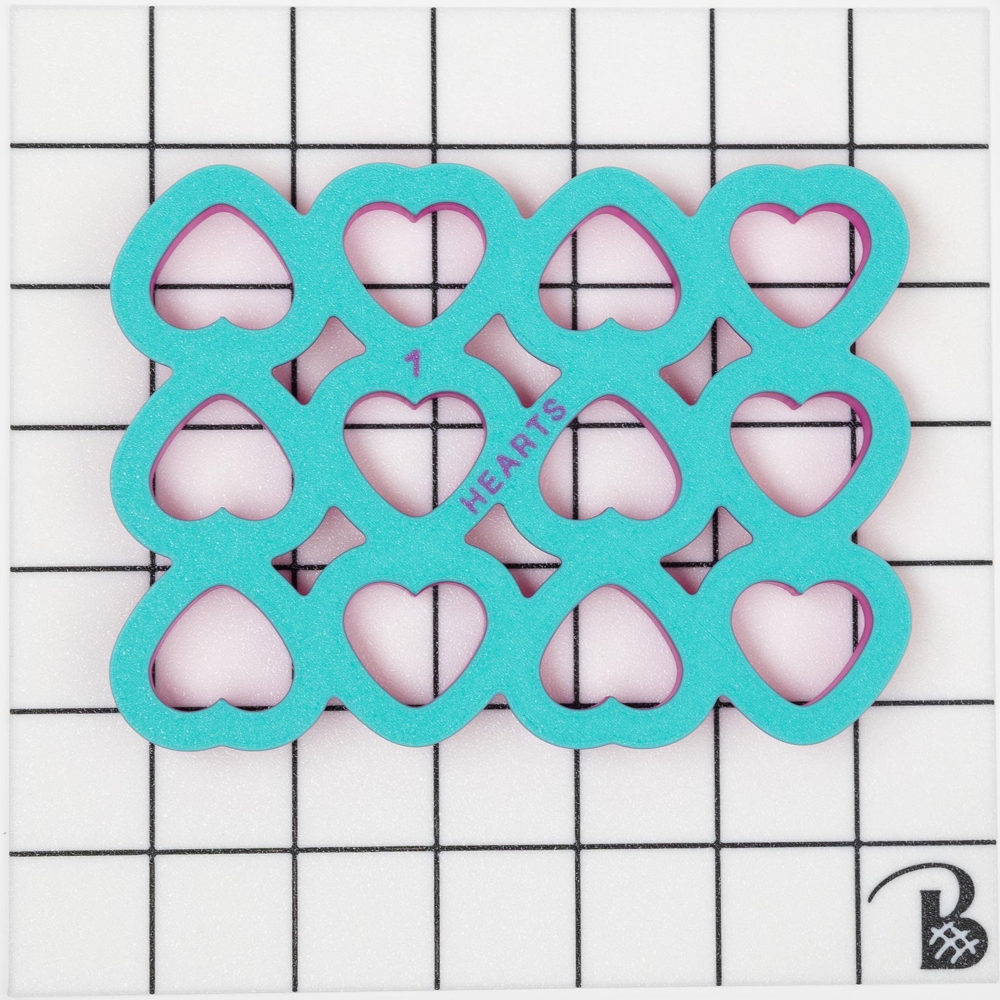 Multi-Heart (Rounded Bottom) Cookie Cutter (Cuts 6 or 12 Hearts at Once)