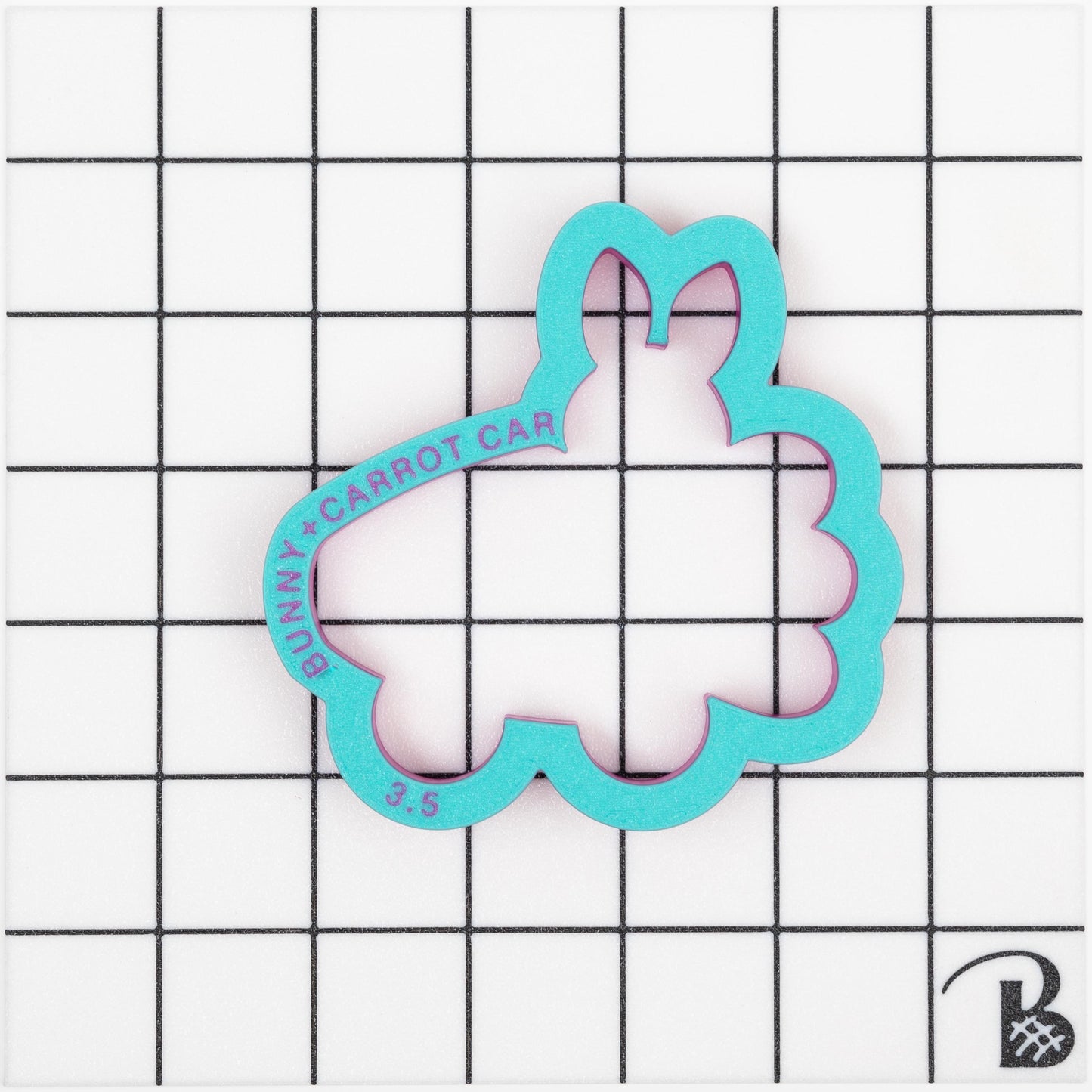 Bunny in Carrot Car Cookie Cutter | Easter Cookie Cutter