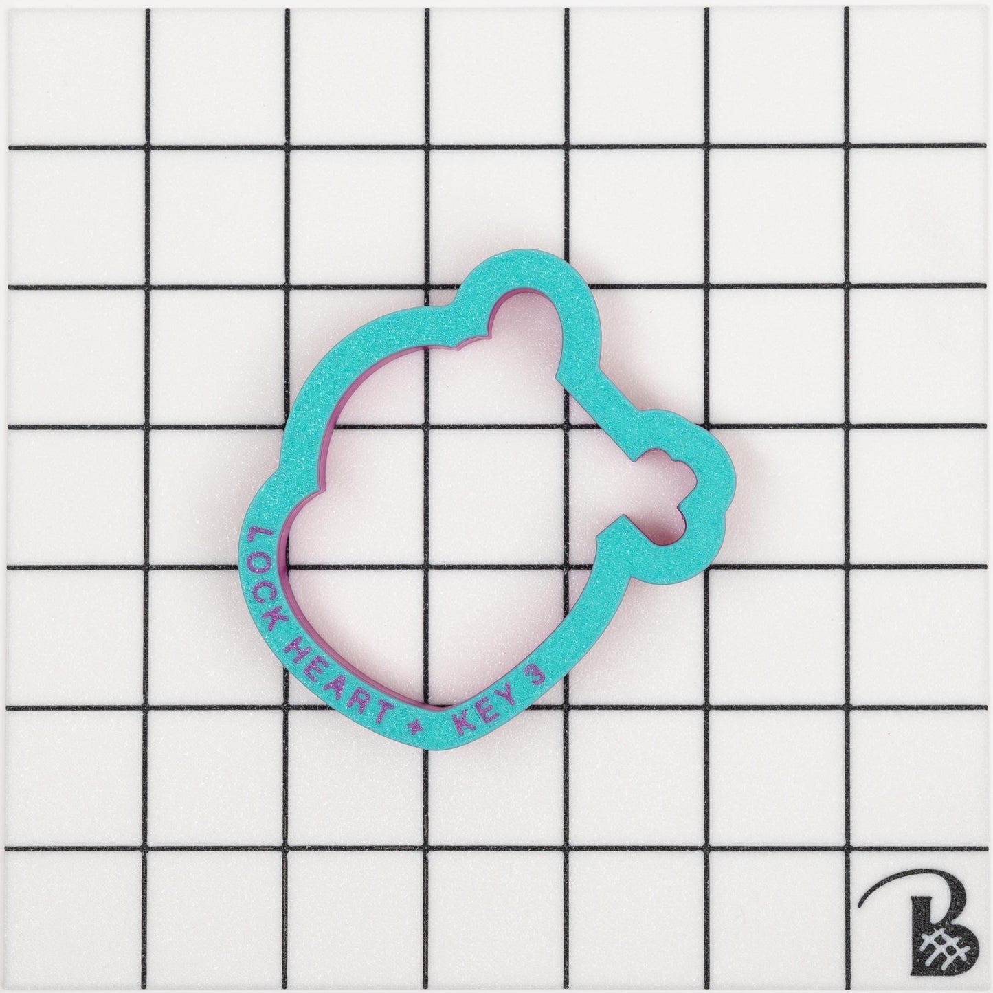 Lock and Key Heart Cookie Cutter