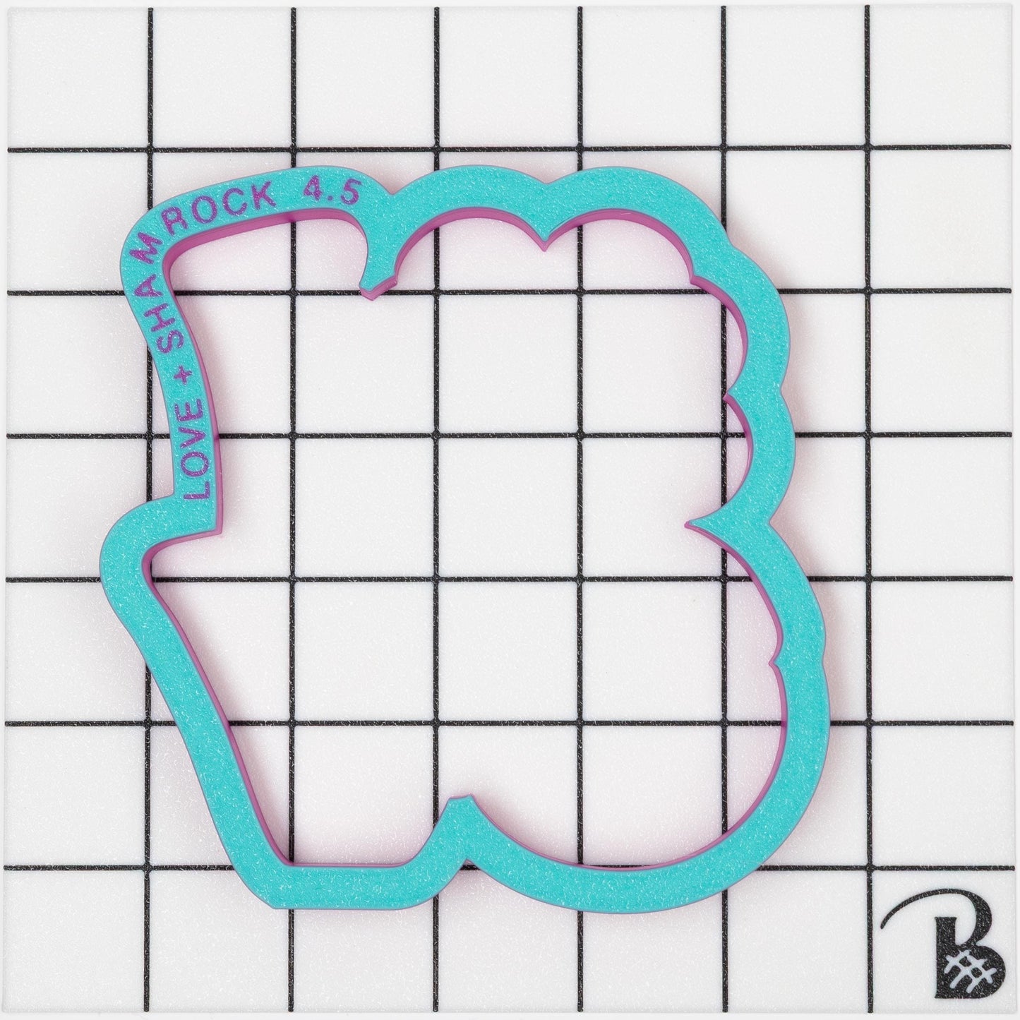 Shamrock 'Love' Text Cookie Cutter