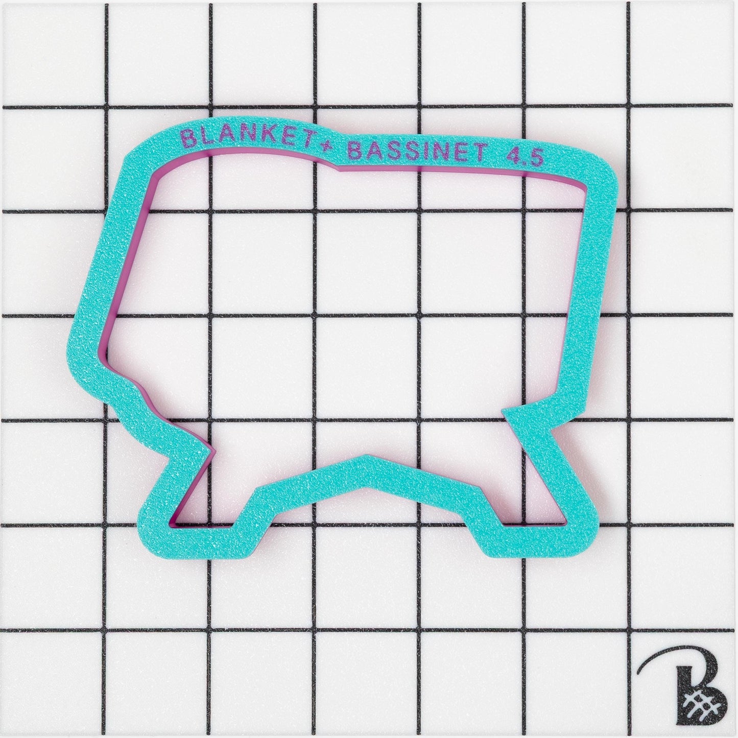Baby Bassinet with Blanket Cookie Cutter