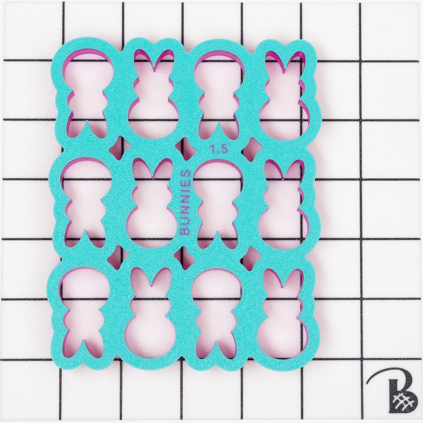 Easter Bunny Multi Cookie Cutter (Cuts 6 or 12 bunnies at Once)
