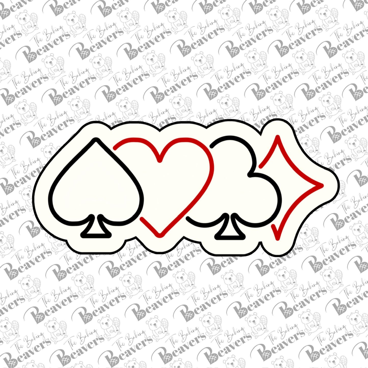 Card Suits Cookie Cutter (recommend sizing up)