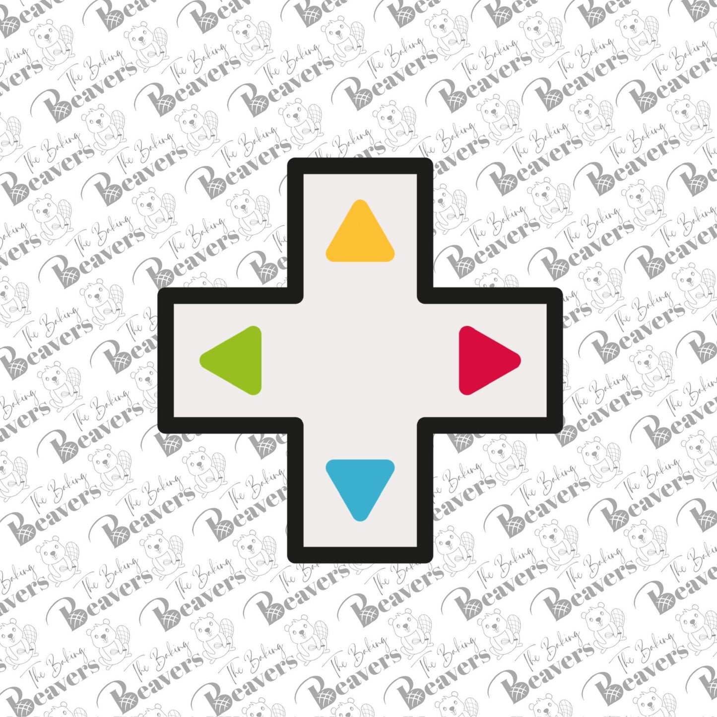 Video Game Button / Plus Sign Cookie Cutter