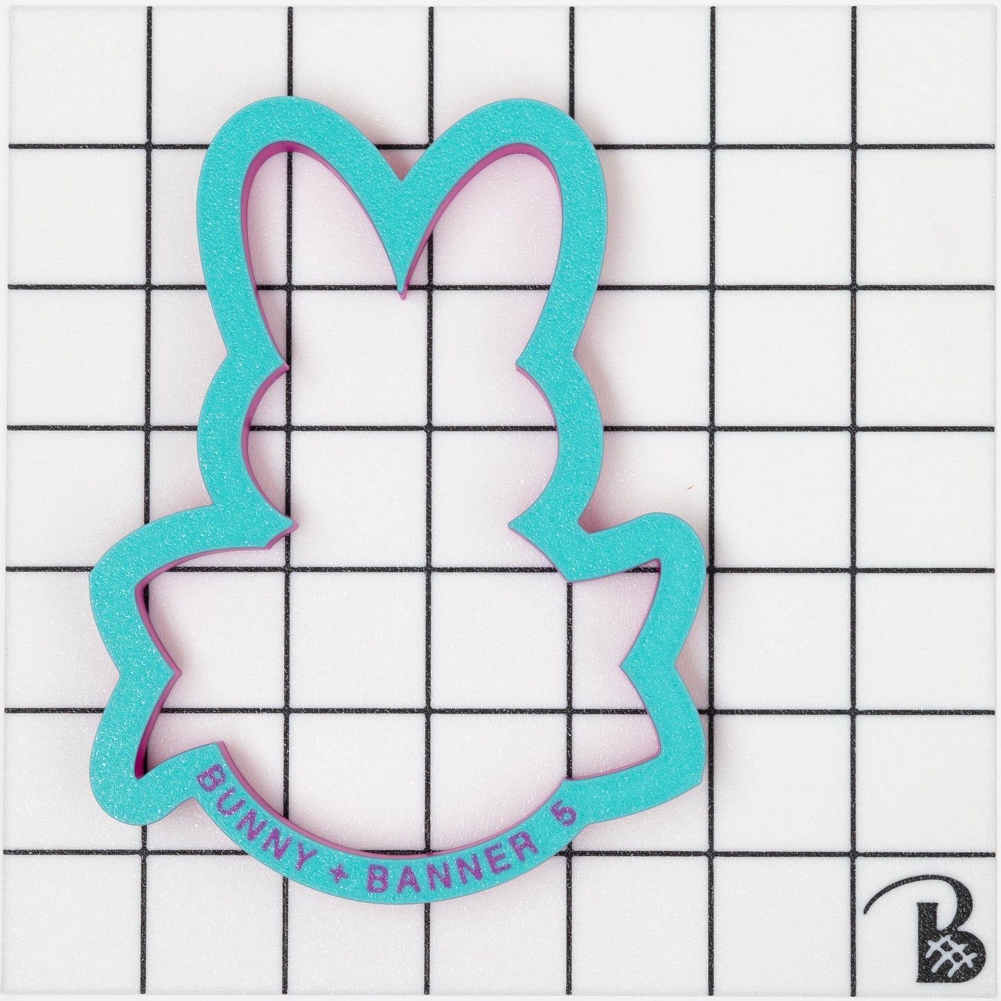 Bunny with Banner Cookie Cutter