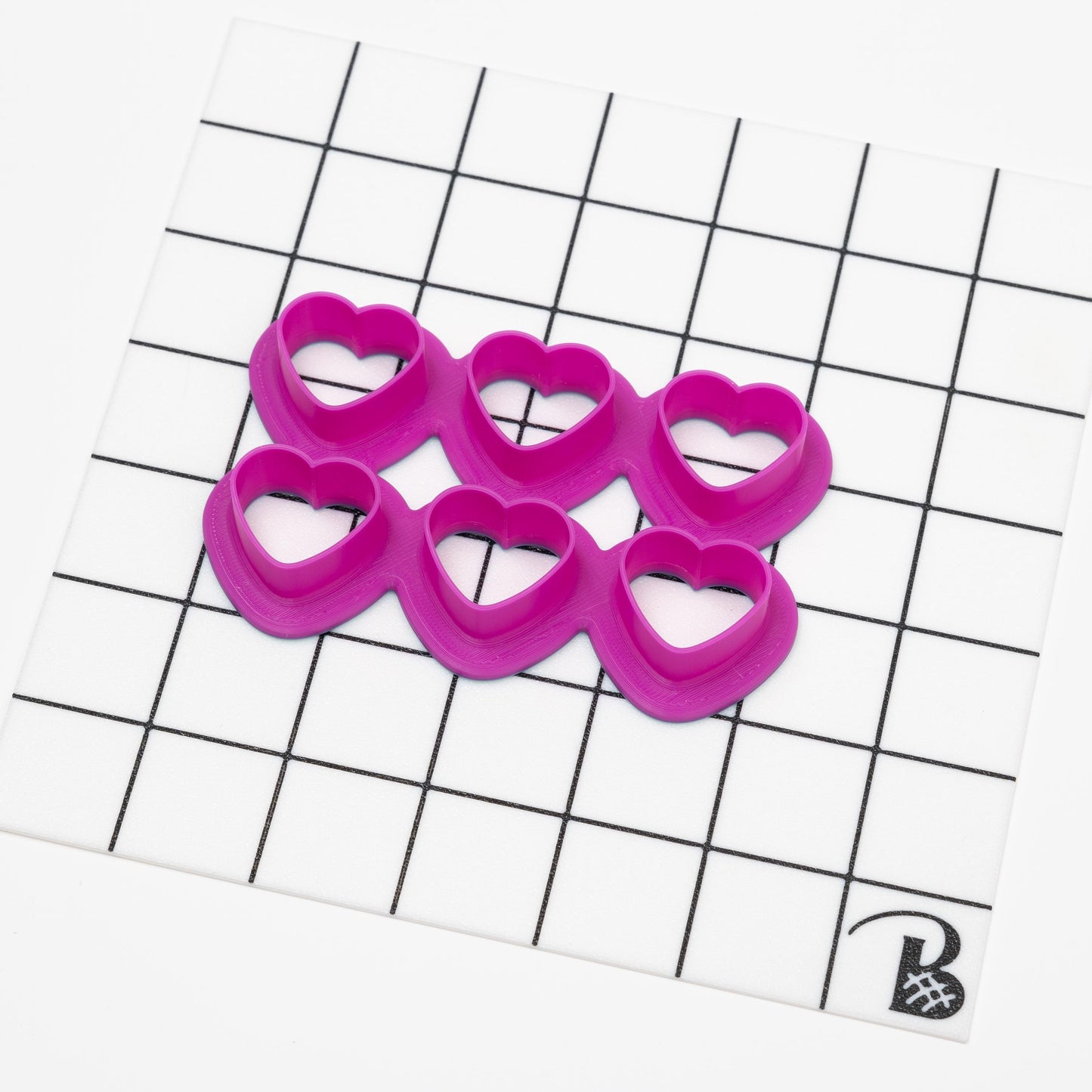 Multi-Heart (Rounded Bottom) Cookie Cutter (Cuts 6 or 12 Hearts at Once)