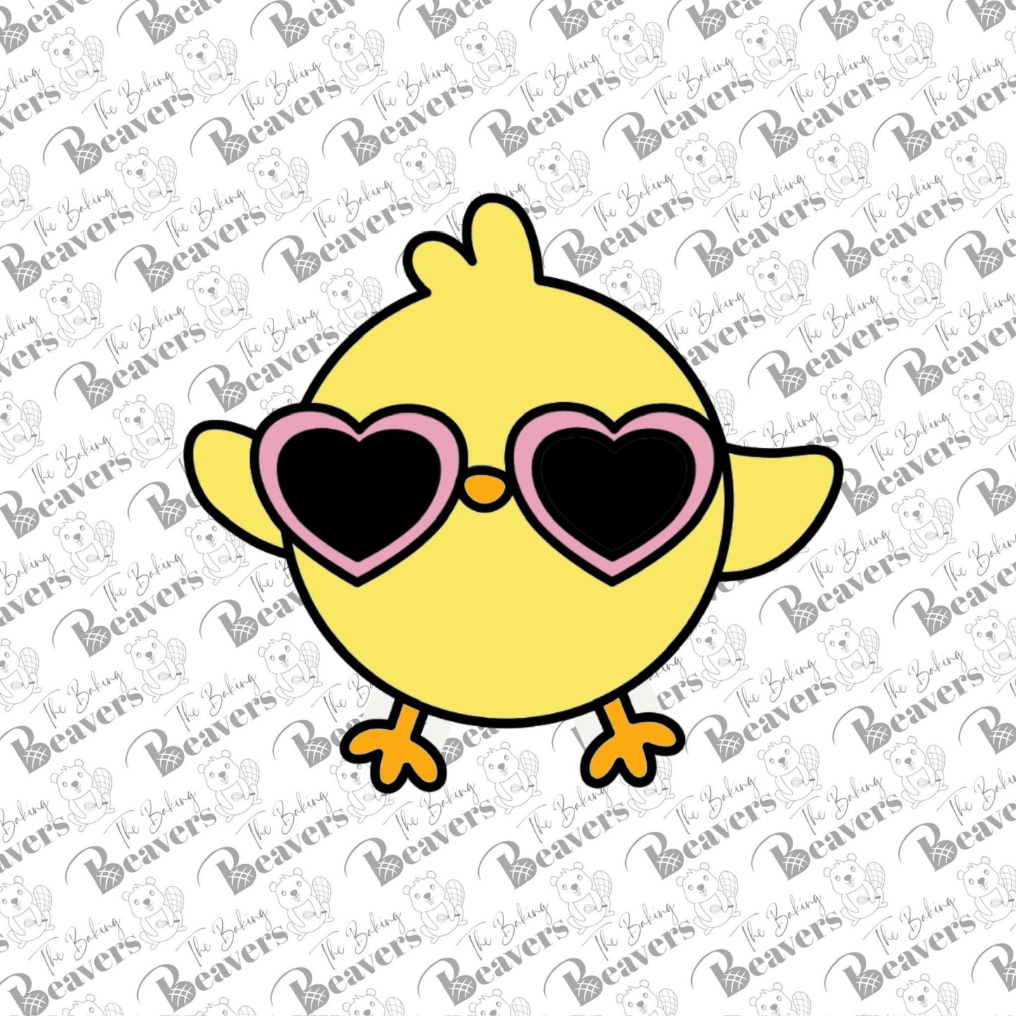 Chick with Sunglasses Cookie Cutter