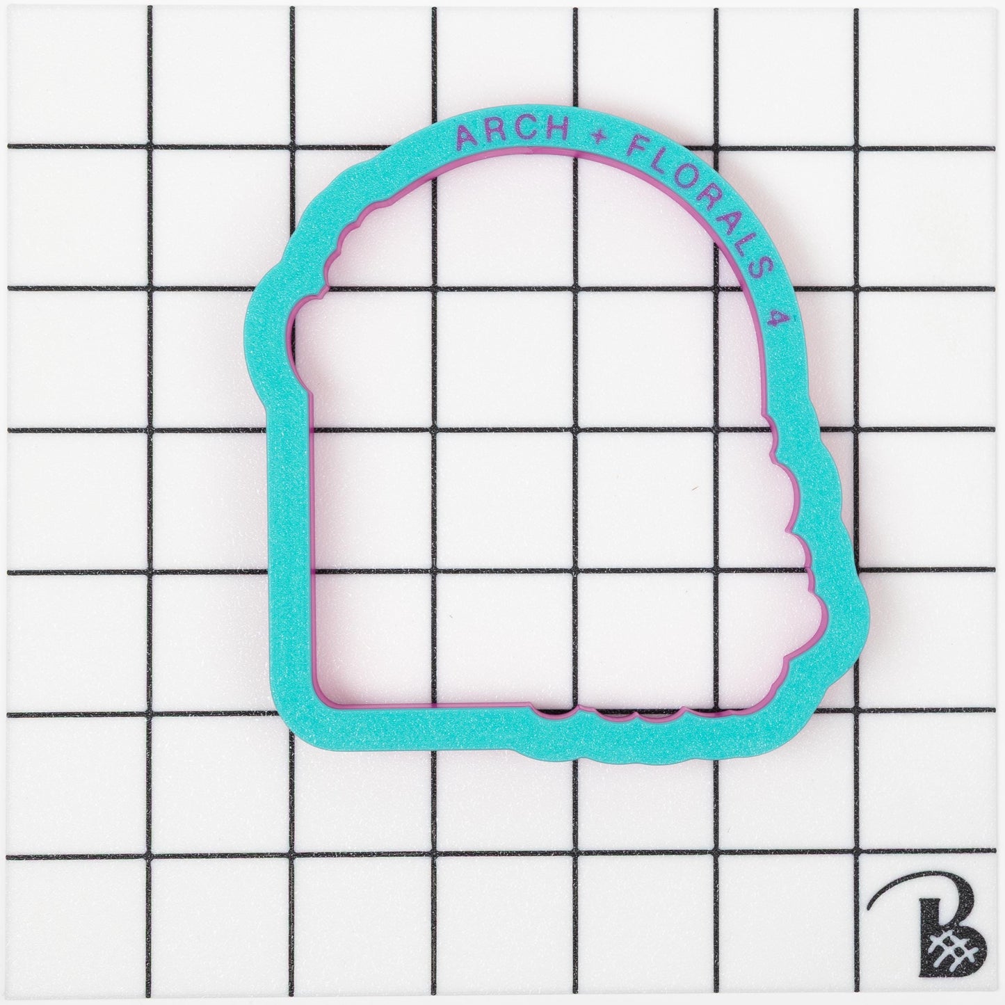 Arch with Florals Plaque Cookie Cutter