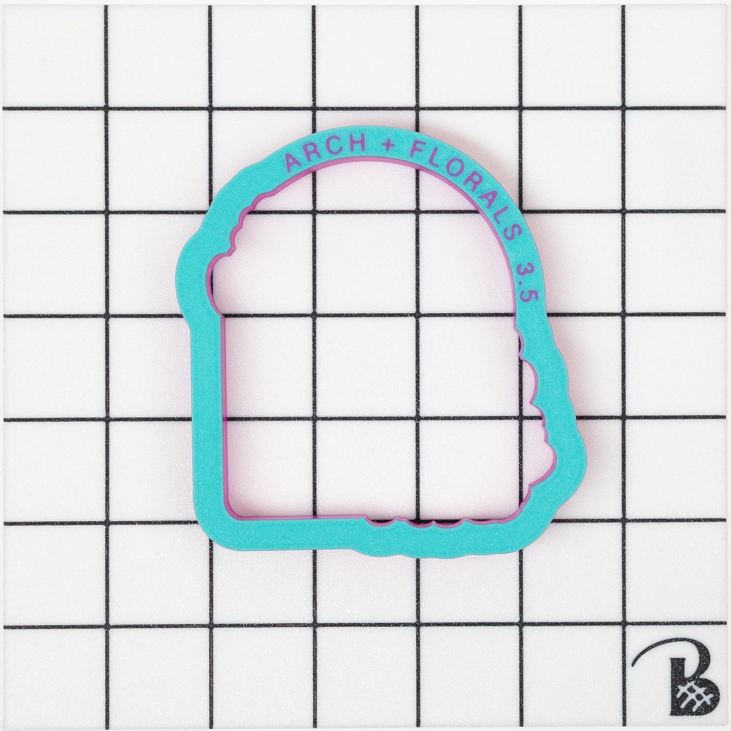 Arch with Florals Plaque Cookie Cutter