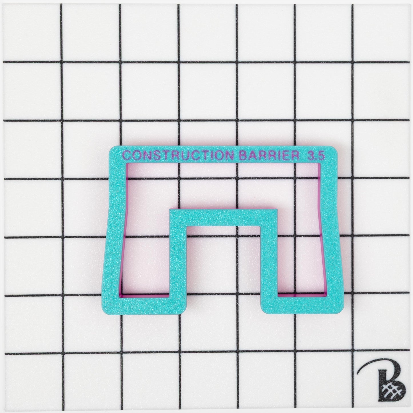 Construction Barrier Cookie Cutter