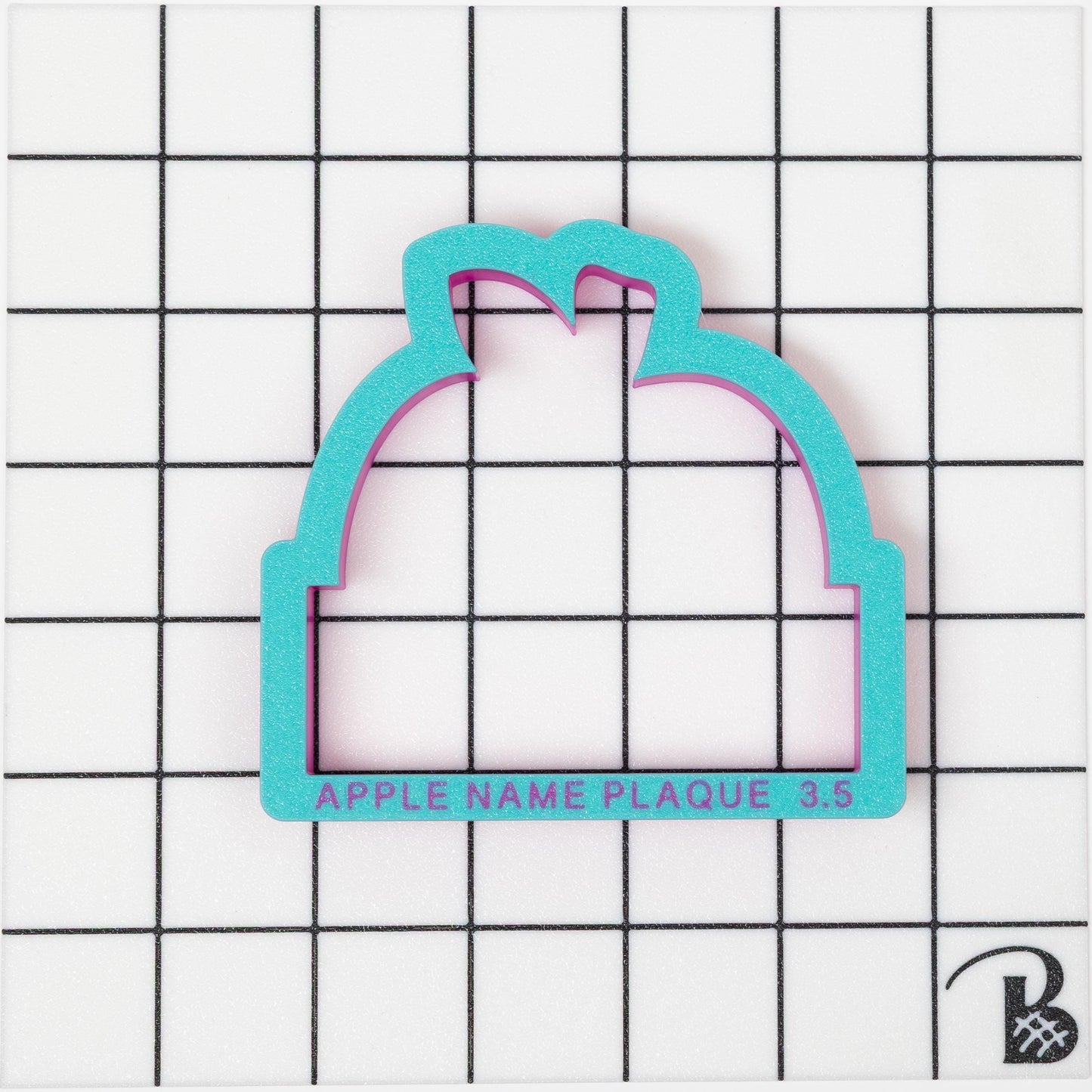 Apple Name Plaque Cookie Cutter