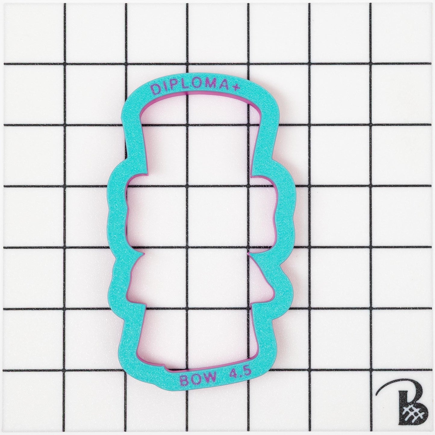 Diploma with Bow Cookie Cutter (recommend sizing up)