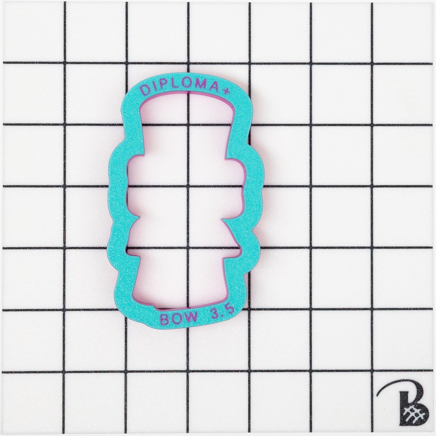 Diploma with Bow Cookie Cutter (recommend sizing up)