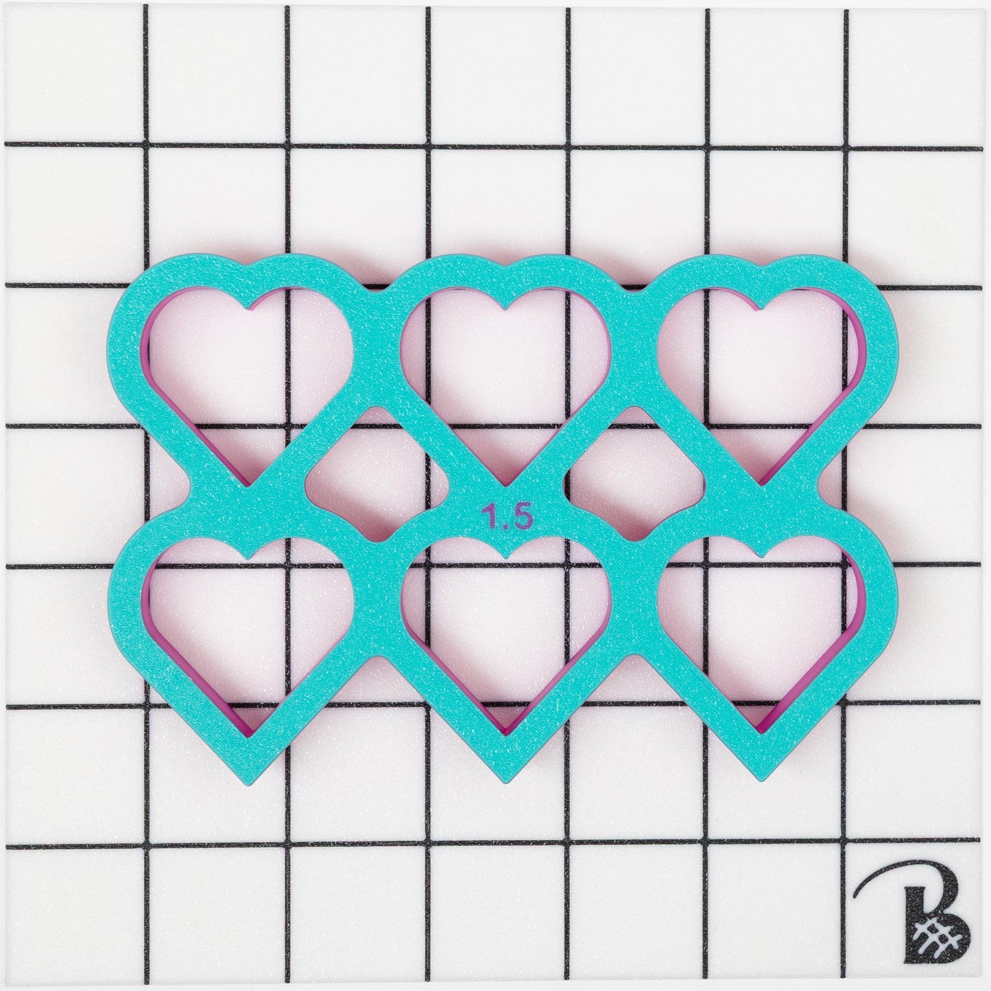 Multi-Heart (Pointed Bottom) Cookie Cutter (Cuts 6 or 12 Hearts at Once)