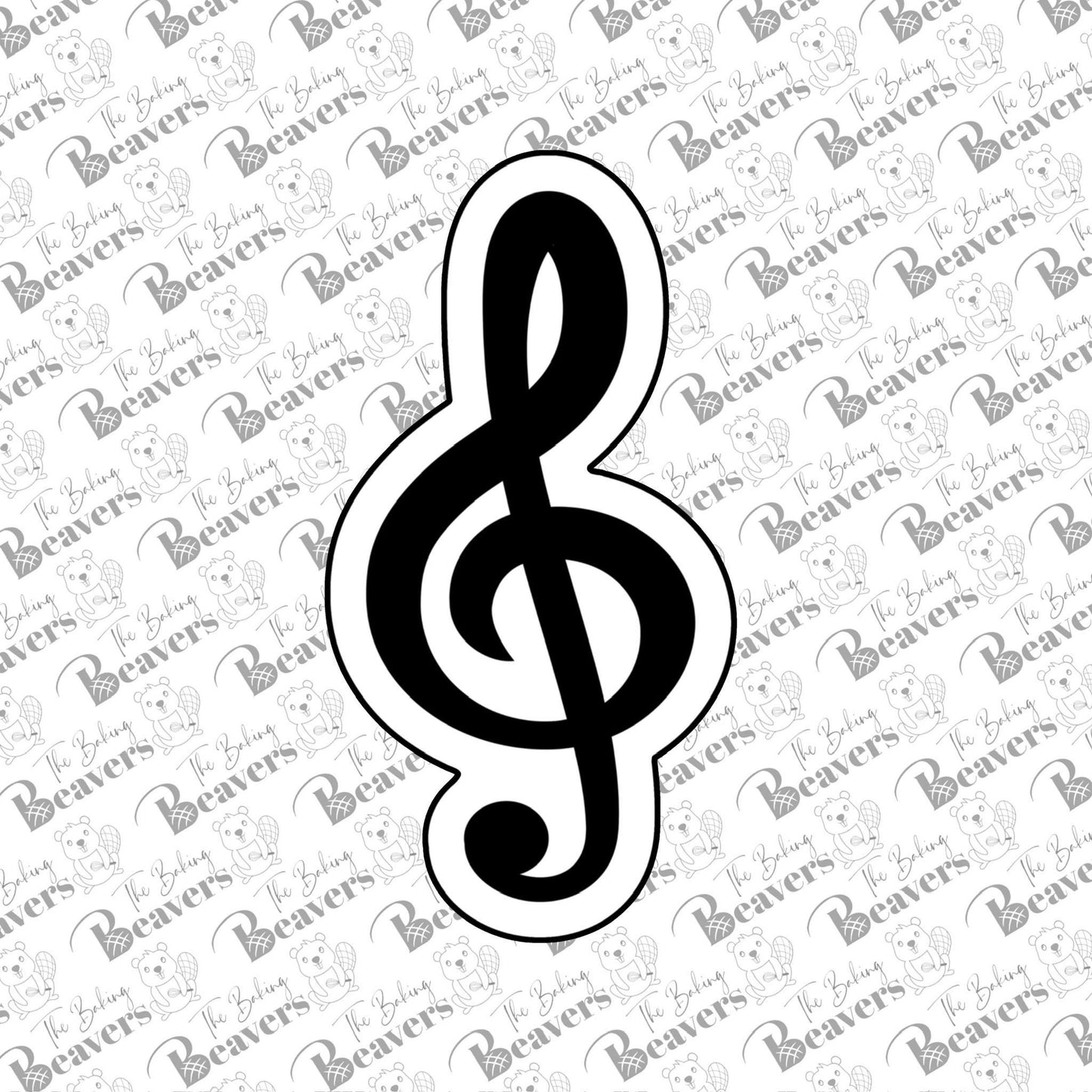 G Clef Cookie Cutter (recommend sizing up)