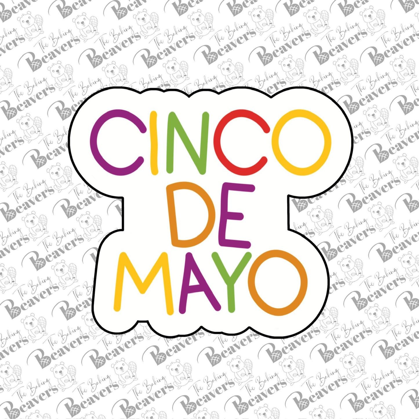 Cinco De Mayo Plaque Cookie Cutter (With or Without Stencil)