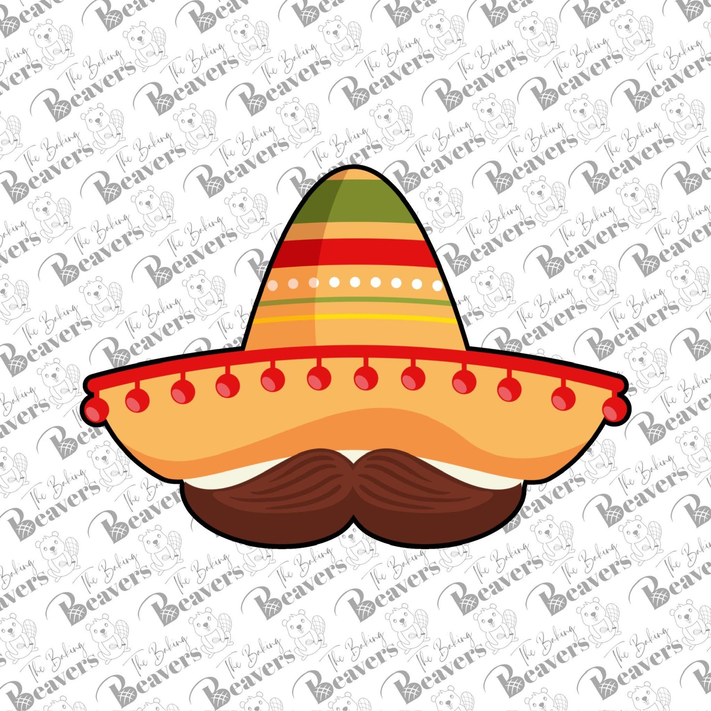 Sombrero with Mustache Cookie Cutter