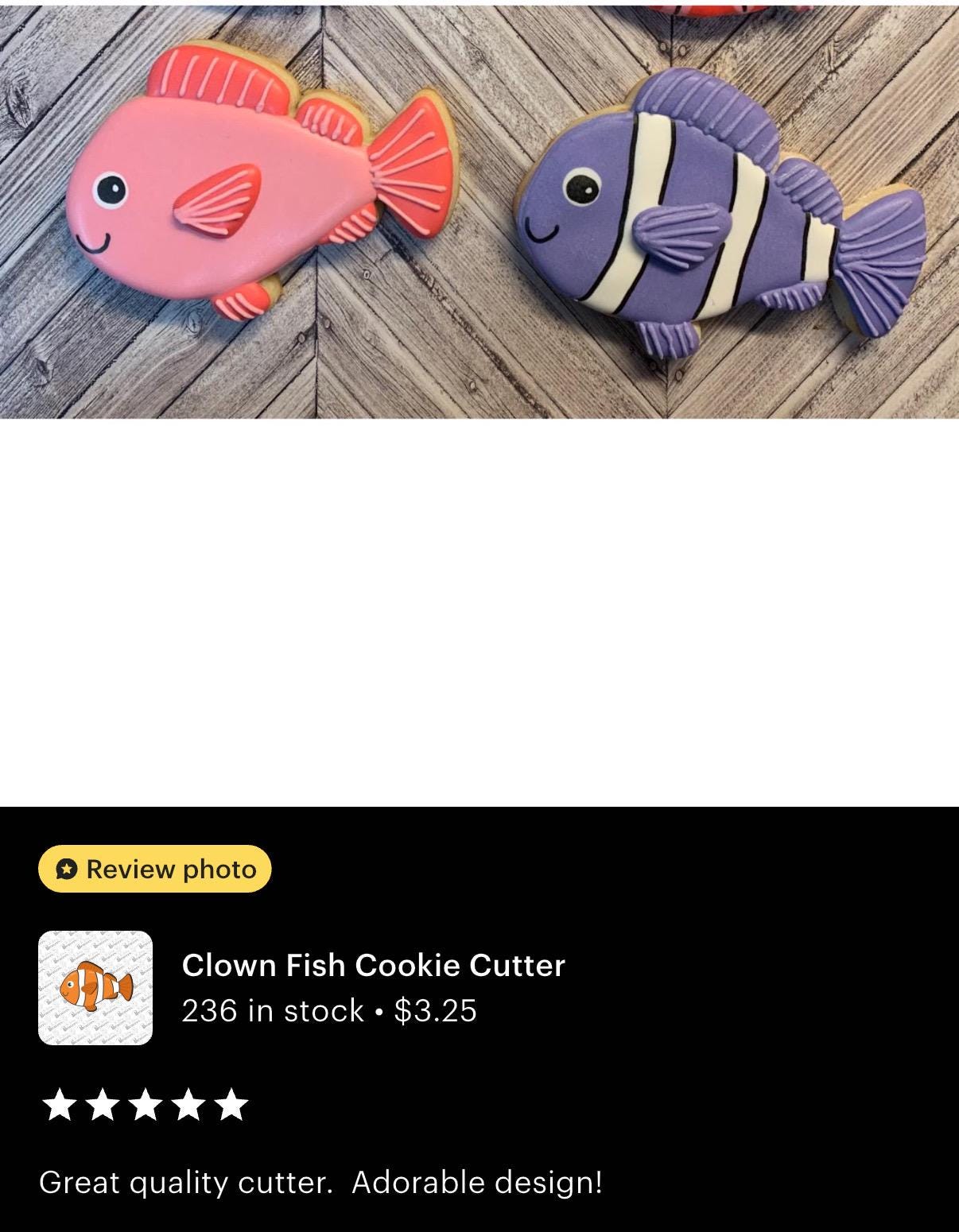Clown Fish Cookie Cutter