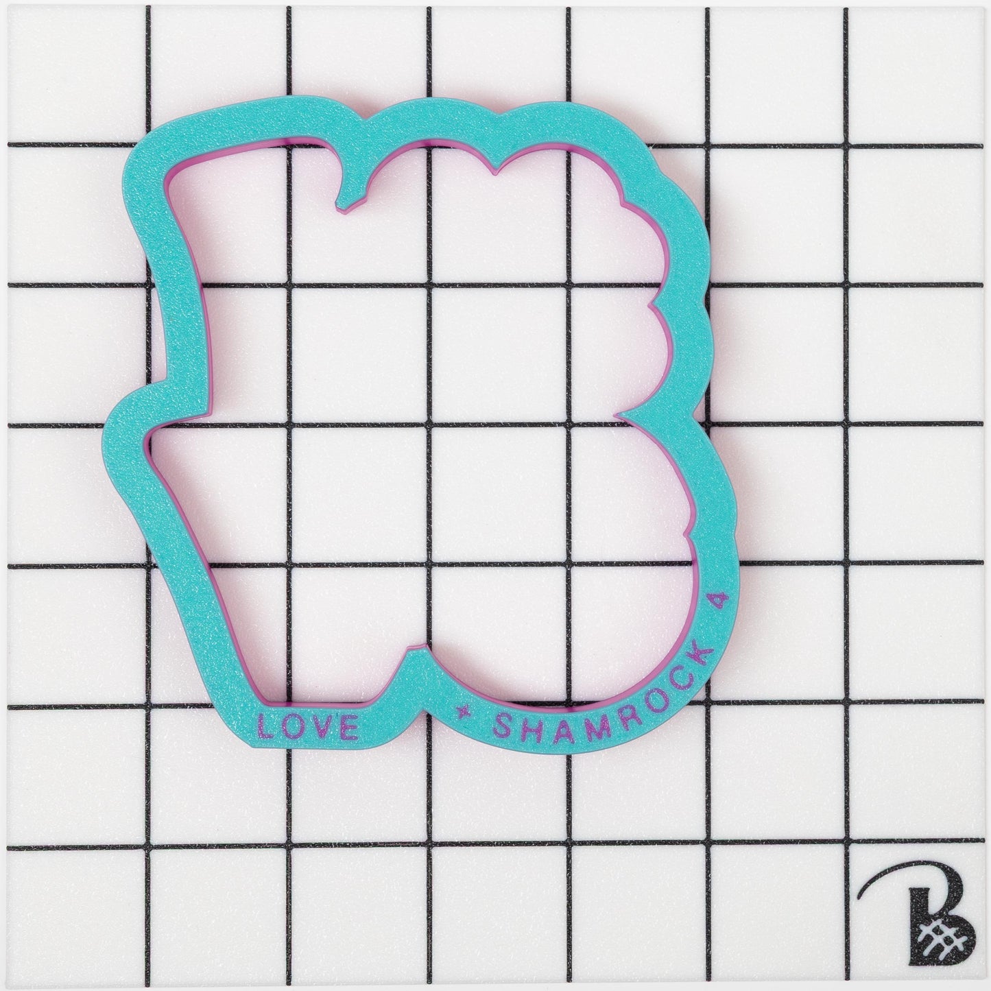 Shamrock 'Love' Text Cookie Cutter