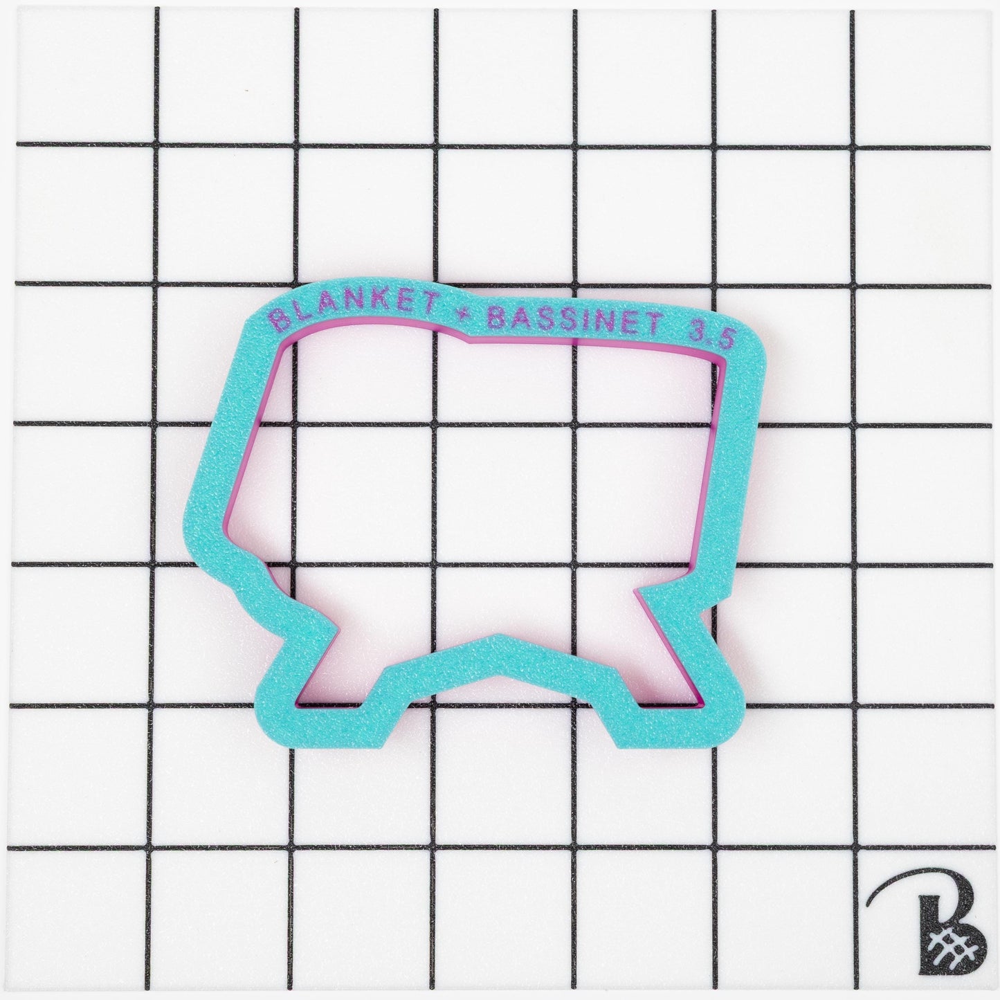 Baby Bassinet with Blanket Cookie Cutter
