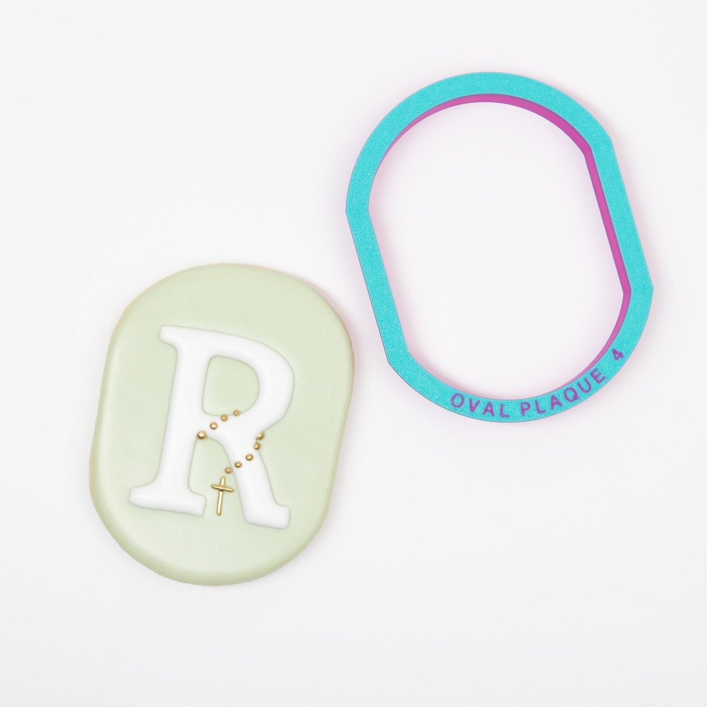 Wide Oval Plaque Cookie Cutter