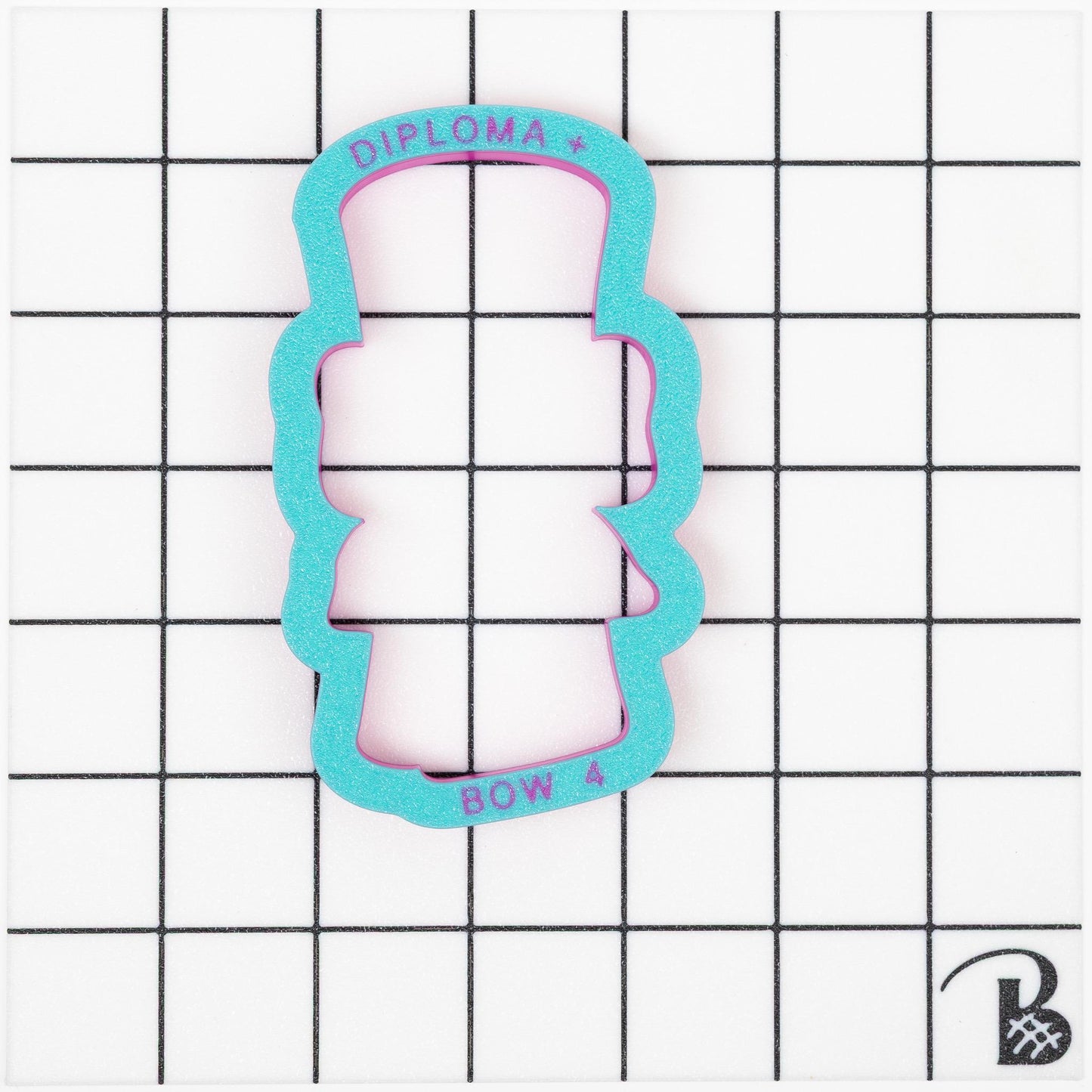 Diploma with Bow Cookie Cutter (recommend sizing up)