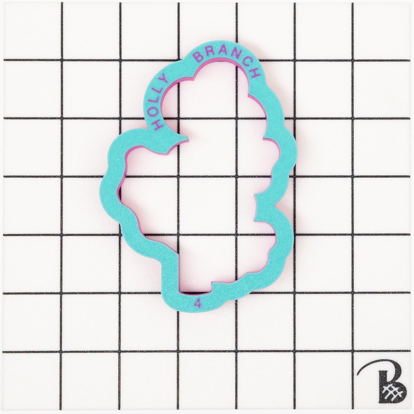 Holly Branch Cookie Cutter (recommend sizing up)