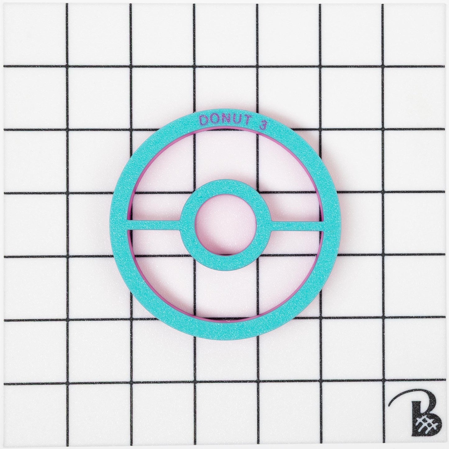 Donut Cookie Cutter (Center Hole Bridged to Cut Out)