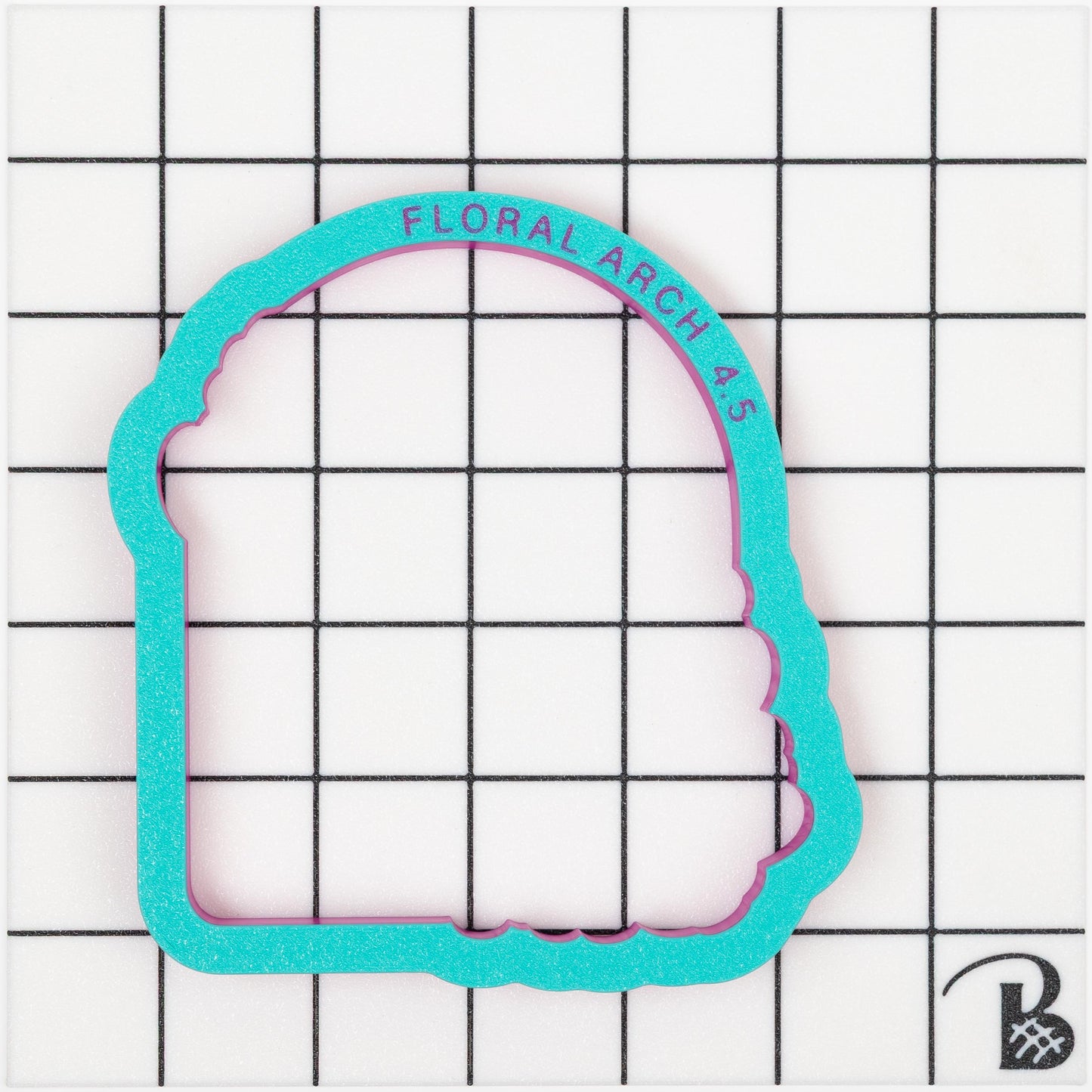 Arch with Florals Plaque Cookie Cutter