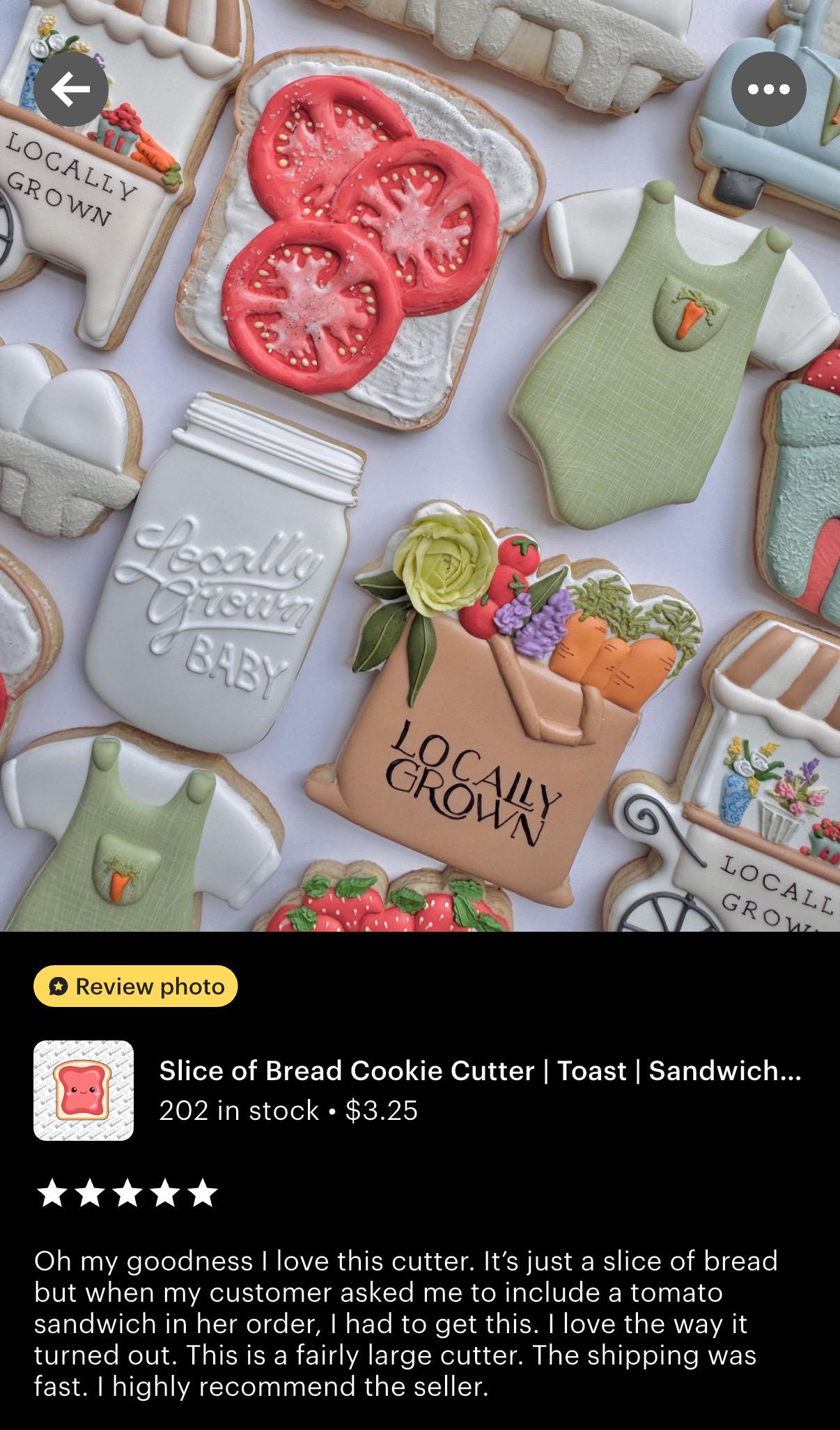 Slice of Bread Cookie Cutter | Toast | Sandwich bread (recommend sizing down)
