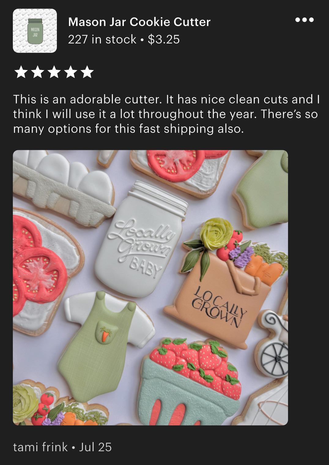 Mason Jar Cookie Cutter