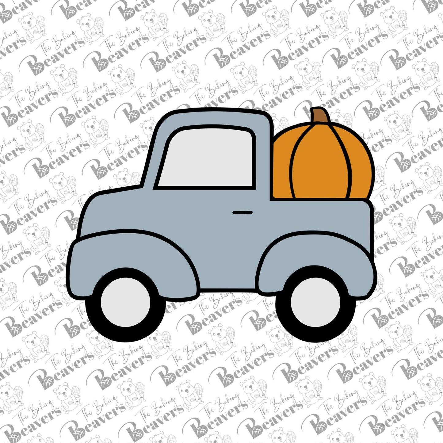 Chunky Truck with Pumpkin Cookie Cutter