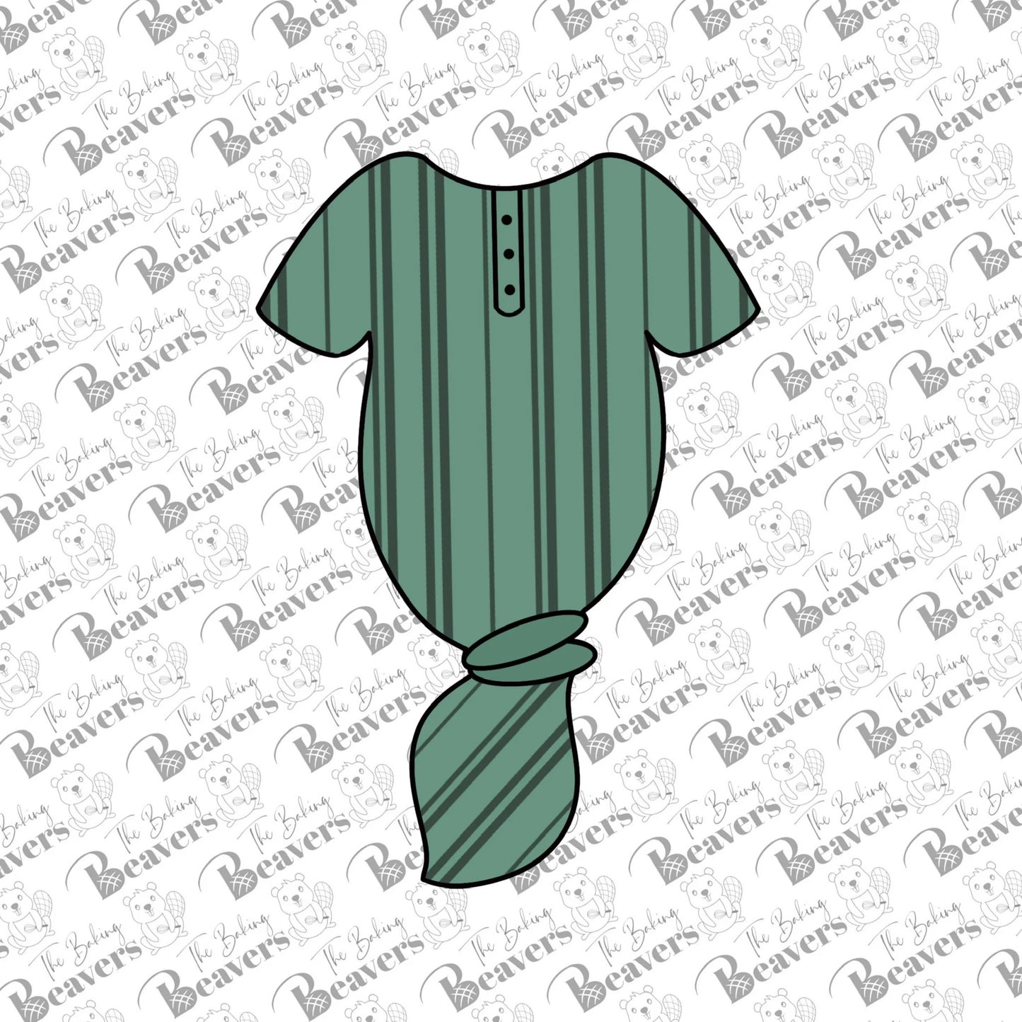 Baby Knot Gown Cookie Cutter