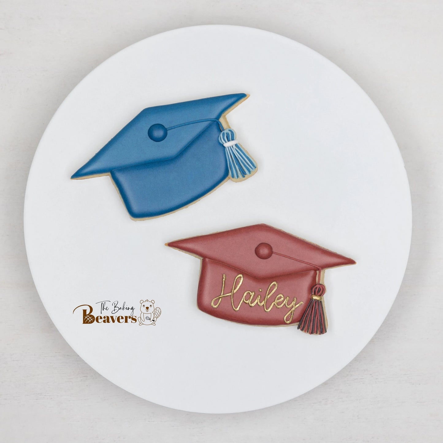 Graduation Cap & Gown Cookie Cutter Set #1 (arms separated)