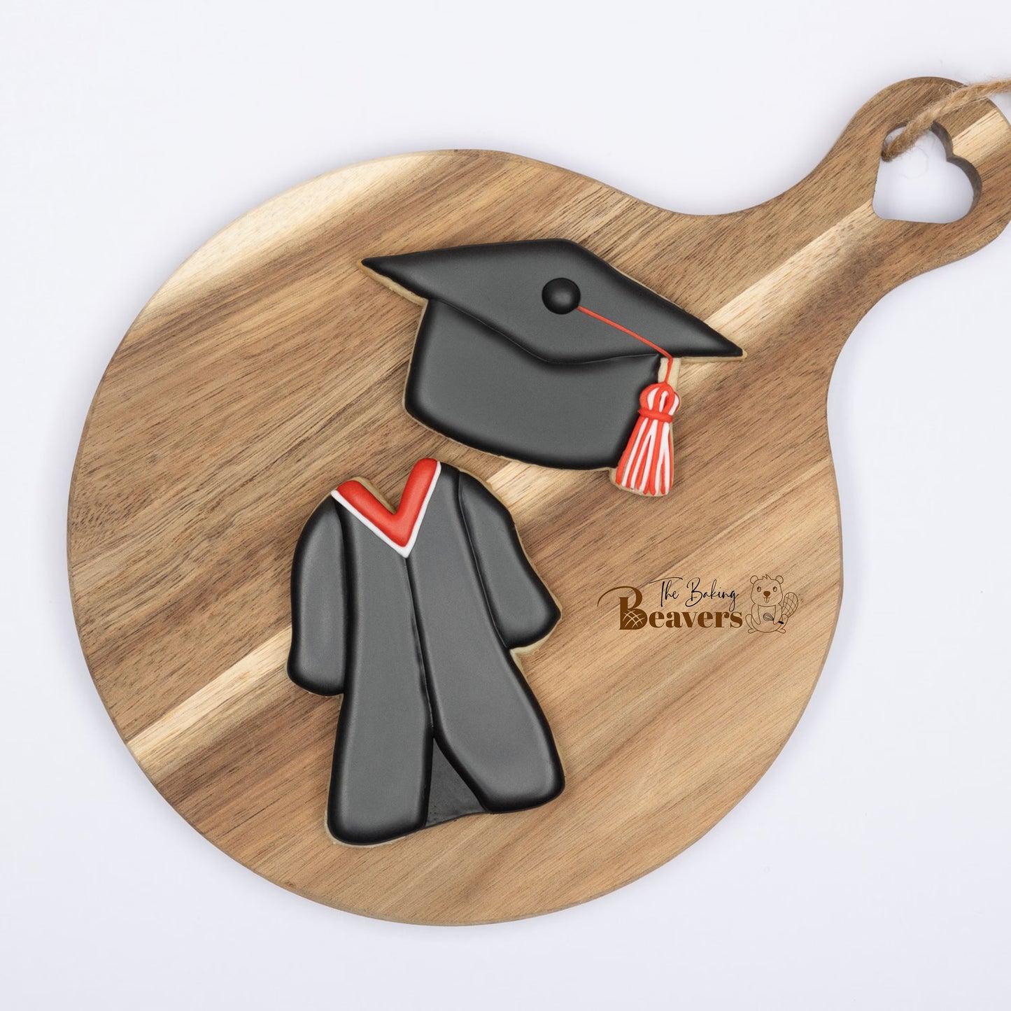 Graduation Gown Cookie Cutter #1 (arms connected)