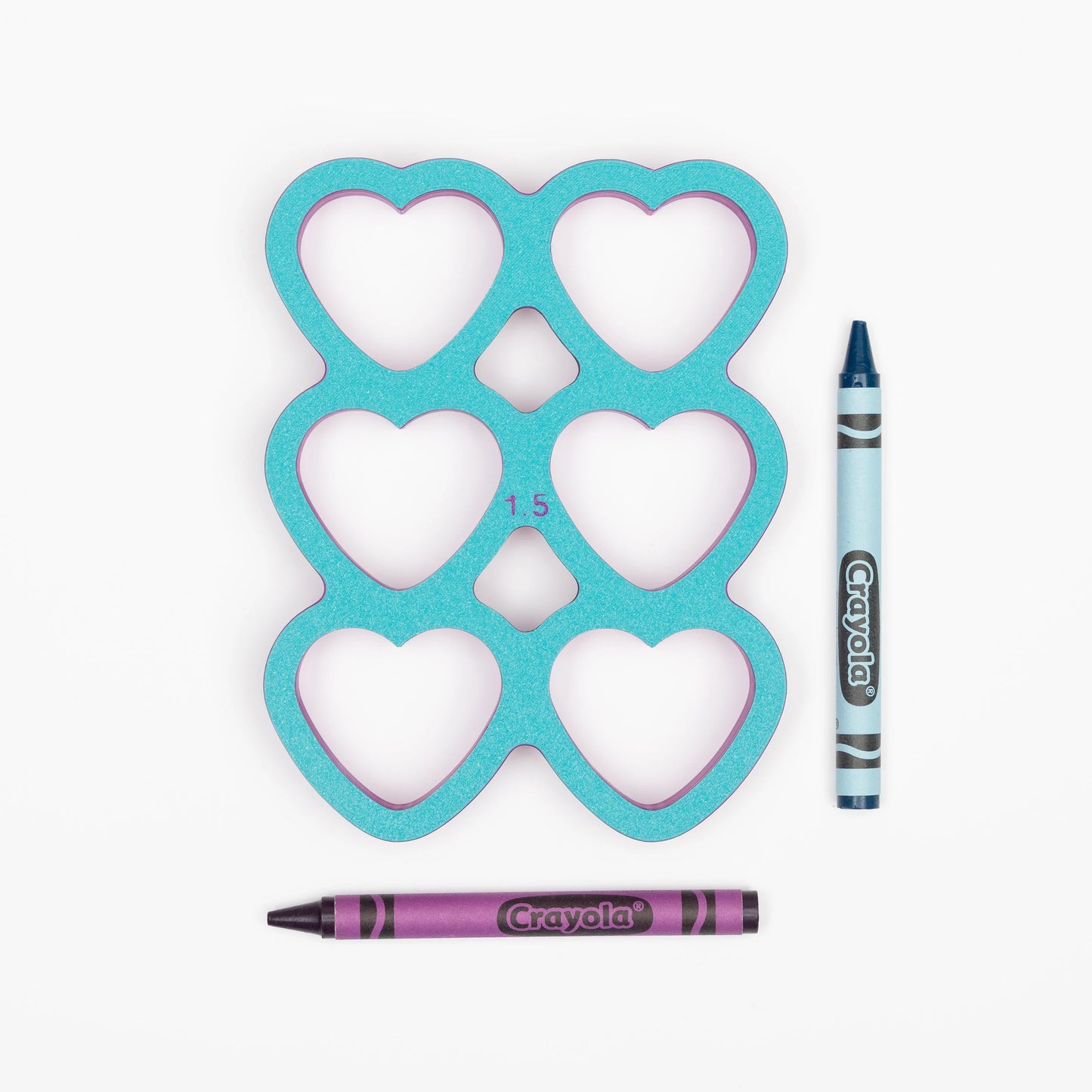 Multi-Heart (Rounded Bottom) Cookie Cutter (Cuts 6 or 12 Hearts at Once)