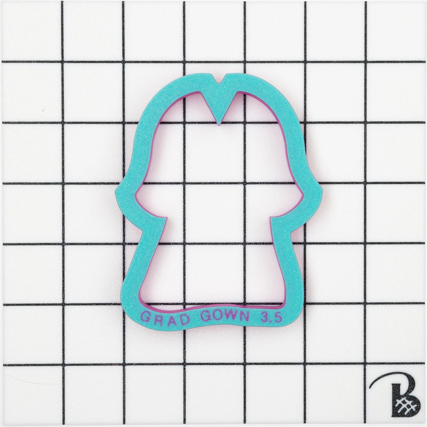 Graduation Cap & Gown Cookie Cutter Set #2 (arms connected)