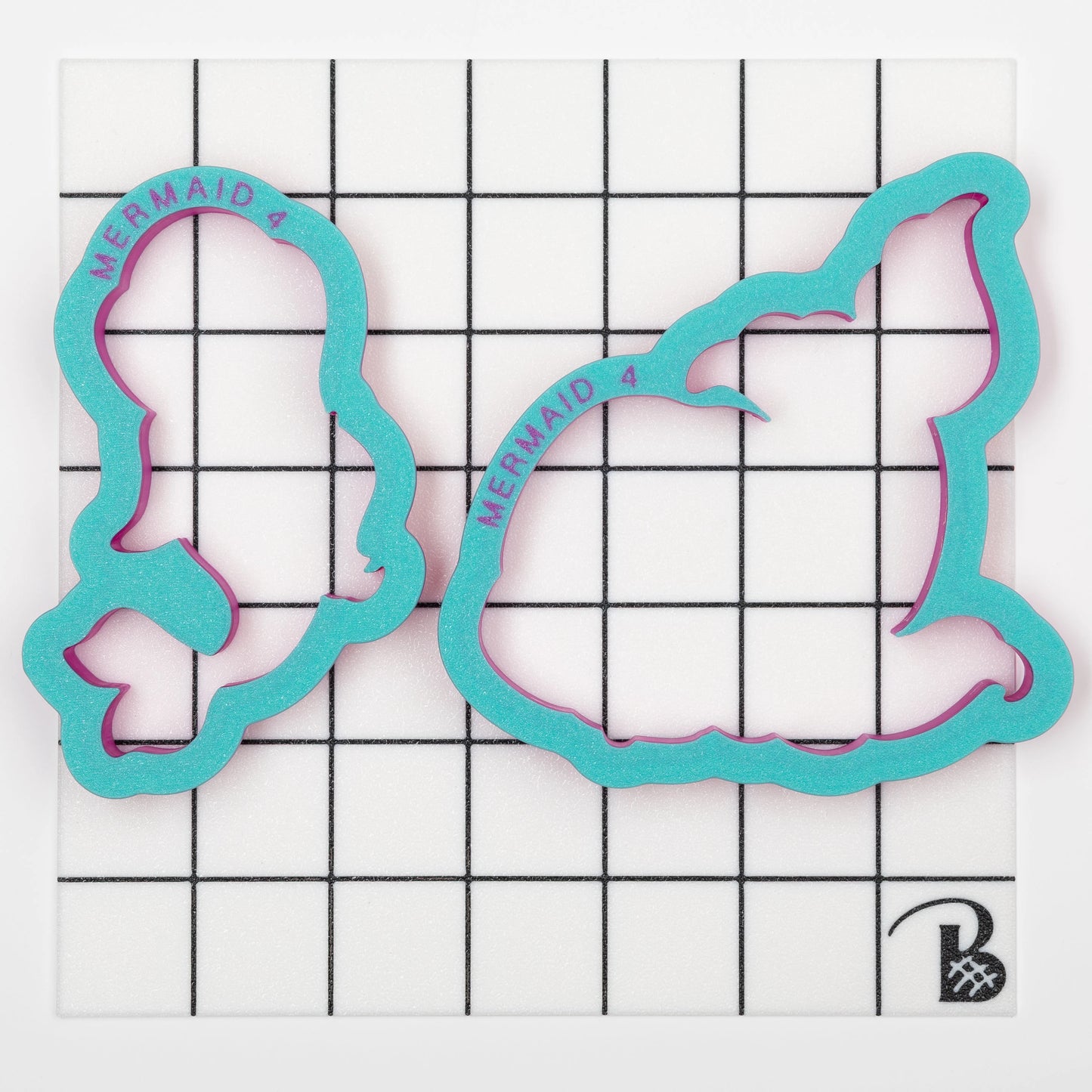 Mermaid (Upright) Cookie Cutter (recommend sizing UP)