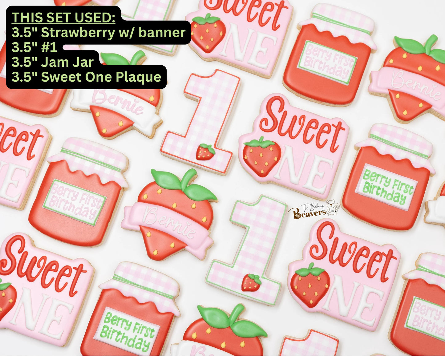 'Sweet One' with Strawberry Cookie Cutter