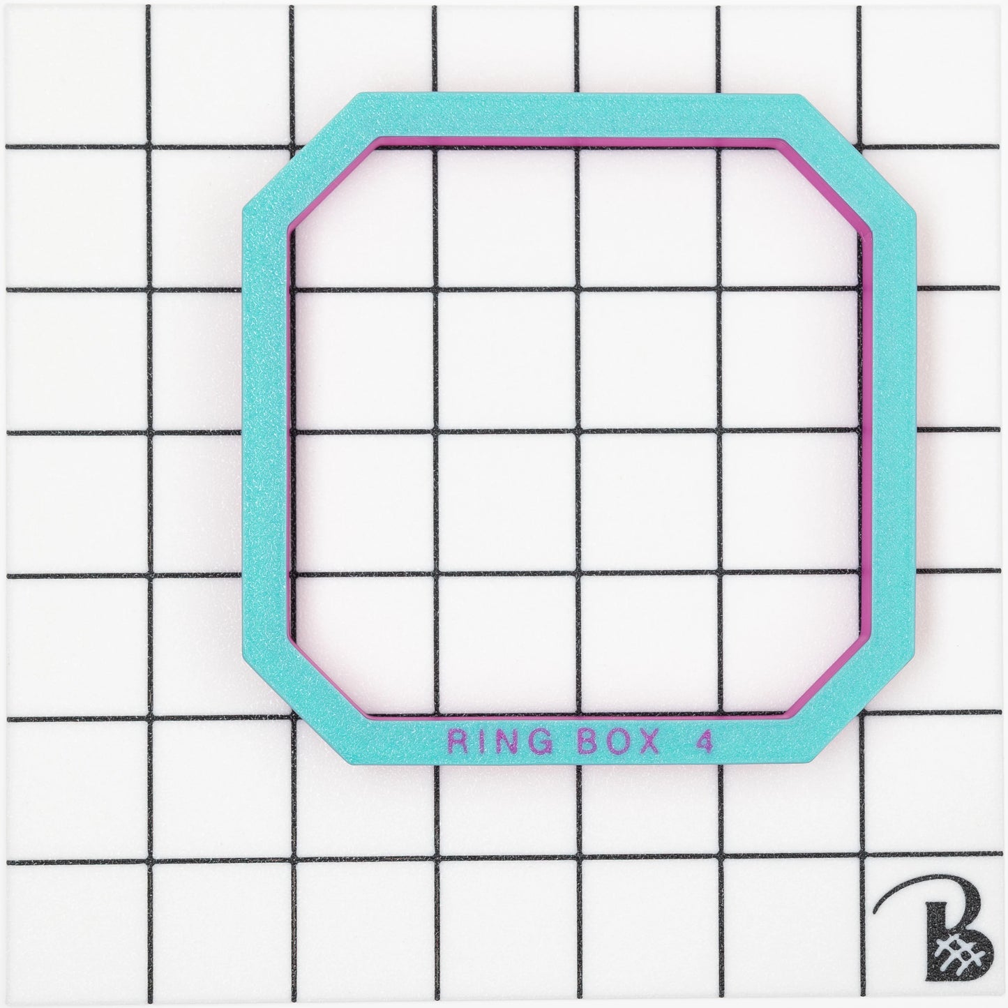Engagement Ring Box | Square with Cut Corners Cookie Cutter (recommend sizing down)