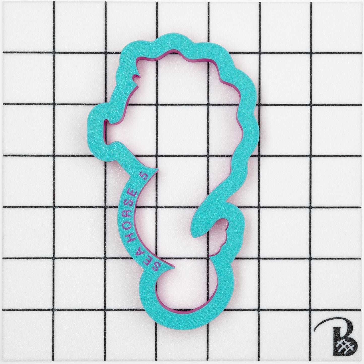 Seahorse with Pointy Spine Cookie Cutter