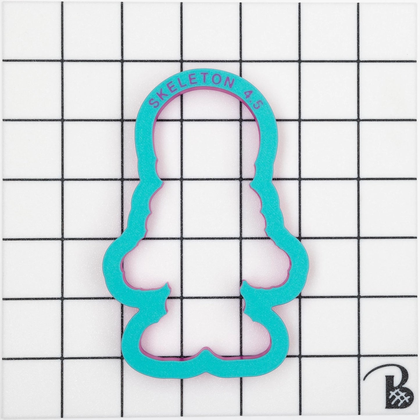 Cute Skeleton Cookie Cutter (With or Without 2 part Stencil)