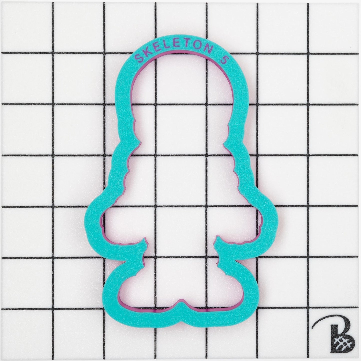 Cute Skeleton Cookie Cutter (With or Without 2 part Stencil)