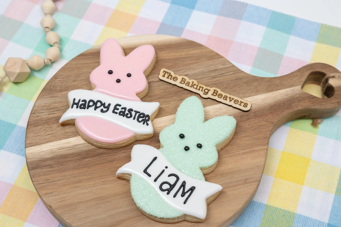 Bunny with Banner Cookie Cutter