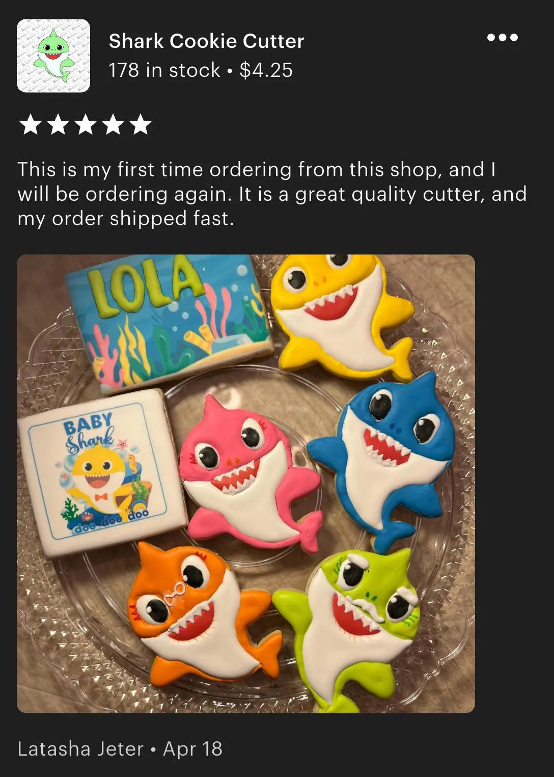 Shark Cookie Cutter