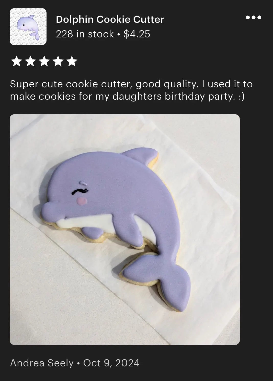 Dolphin Cookie Cutter