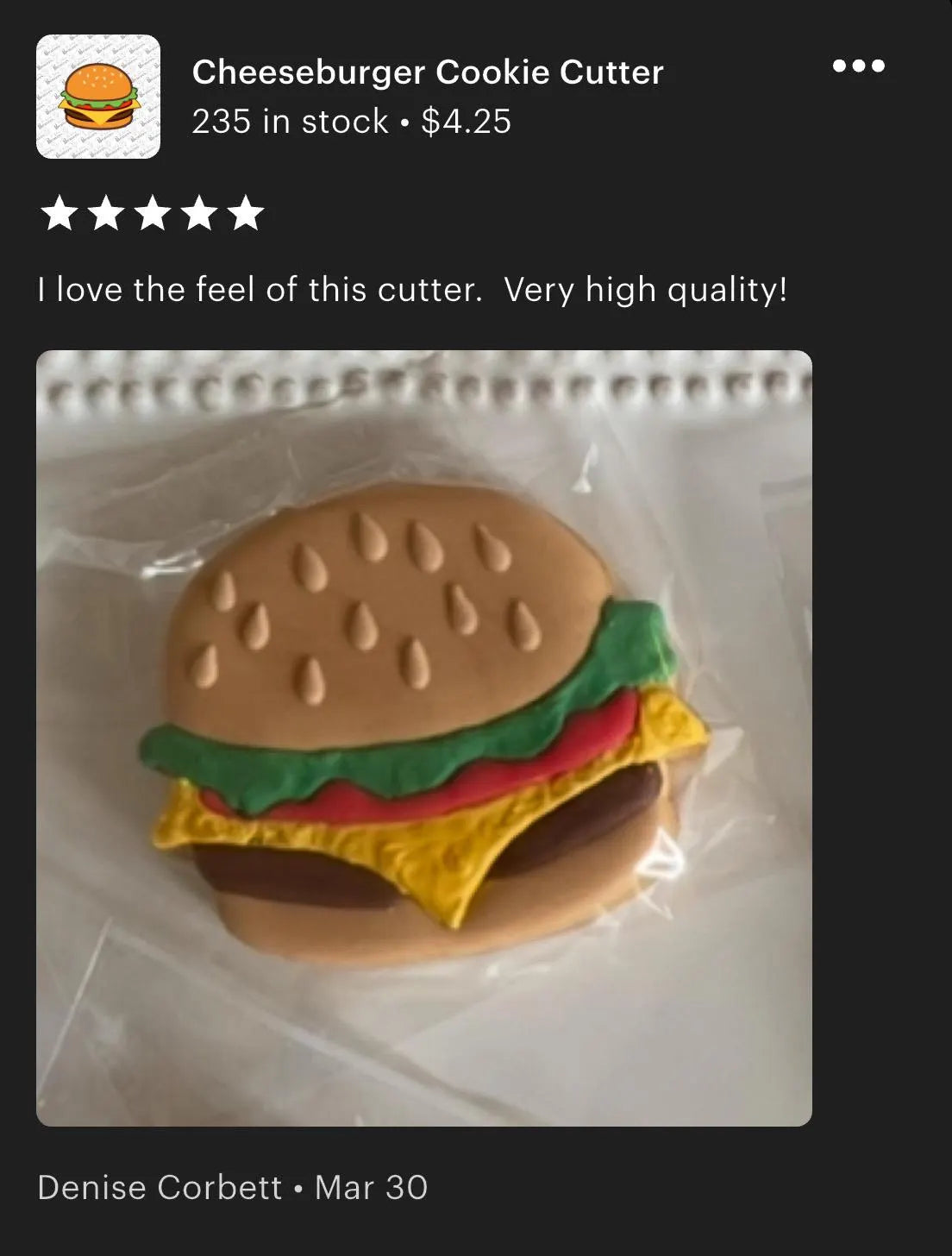 Cheeseburger Cookie Cutter