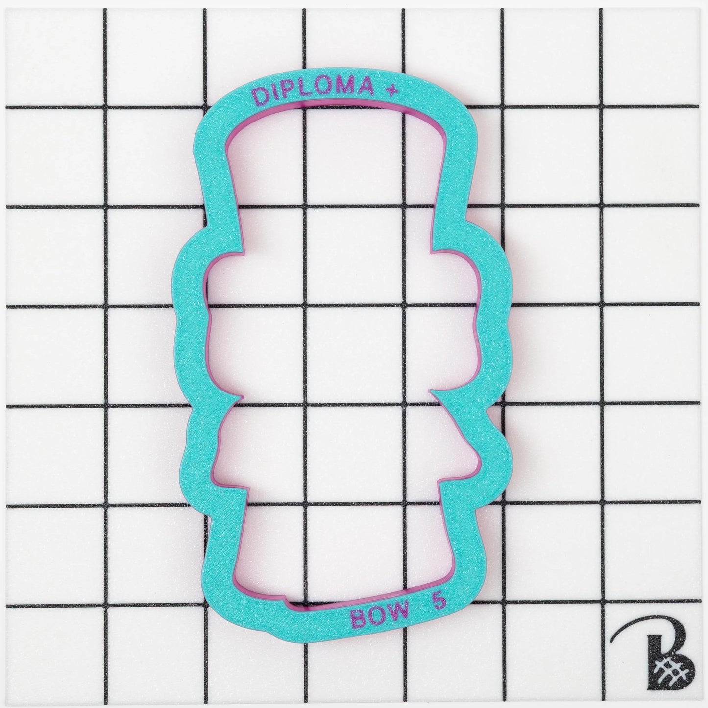 Diploma with Bow Cookie Cutter (recommend sizing up)