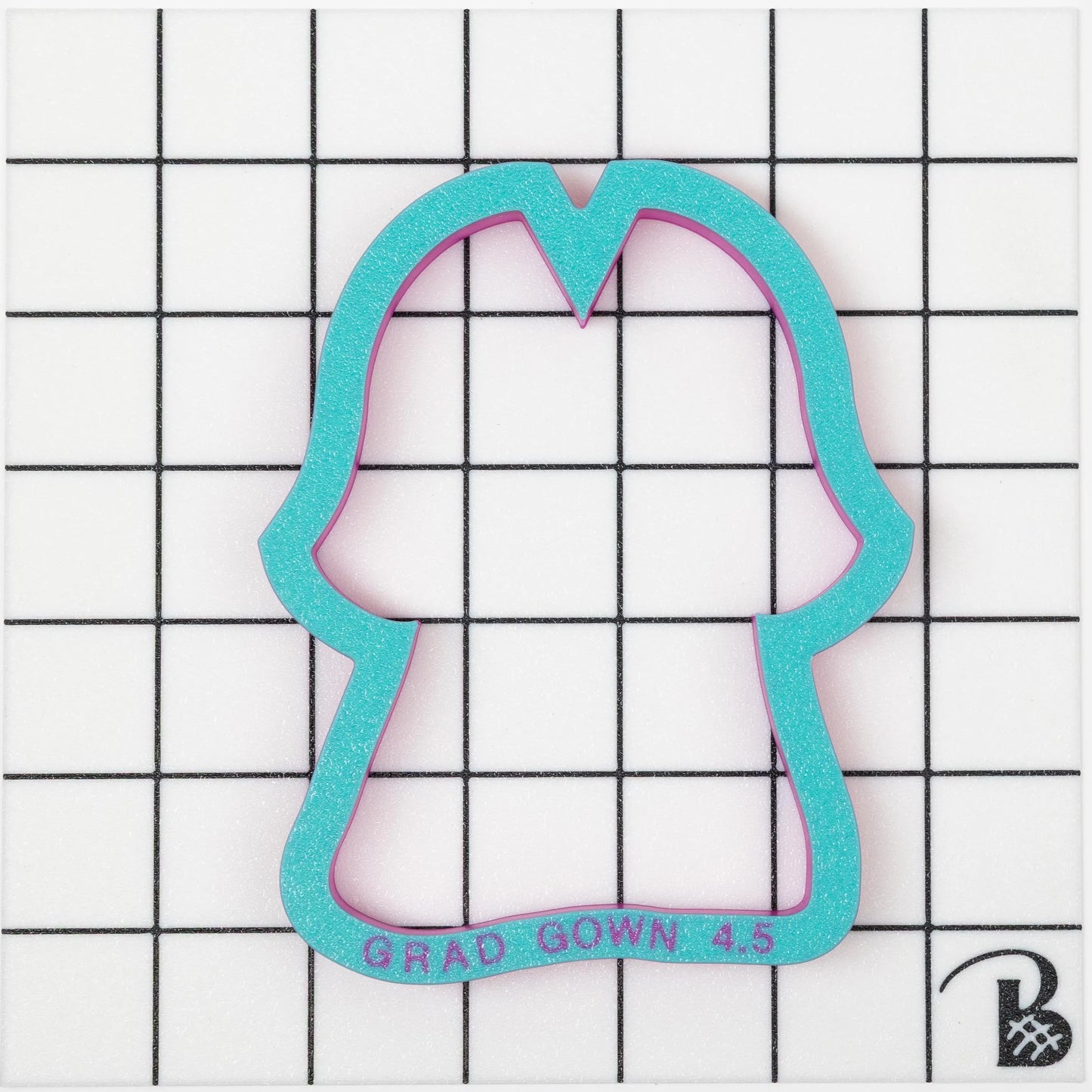 Graduation Cap & Gown Cookie Cutter Set #2 (arms connected)